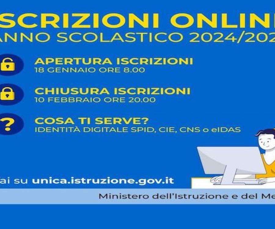 Iscrizioni on line anno scolastico 2024/2025