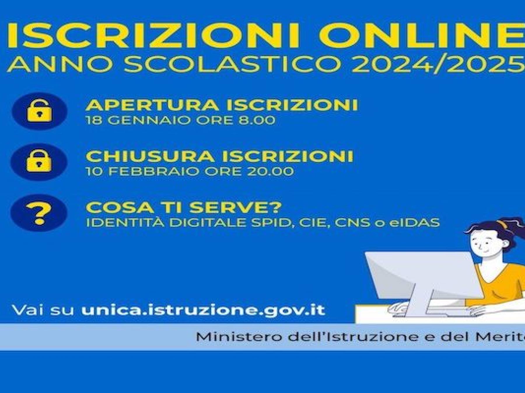 Iscrizioni on line anno scolastico 2024/2025